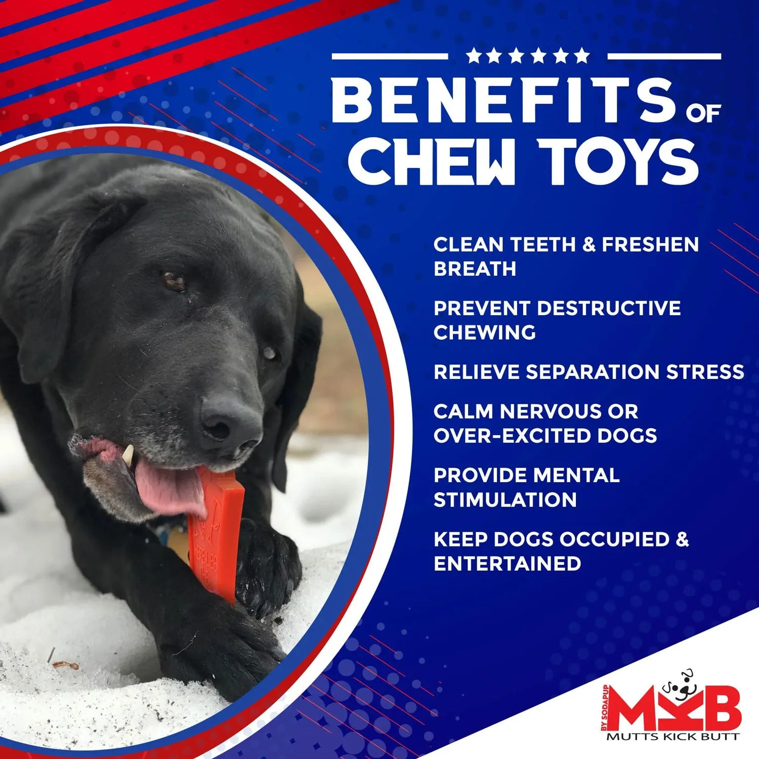 MKB Headstone Ultra Durable Nylon Chew Toy