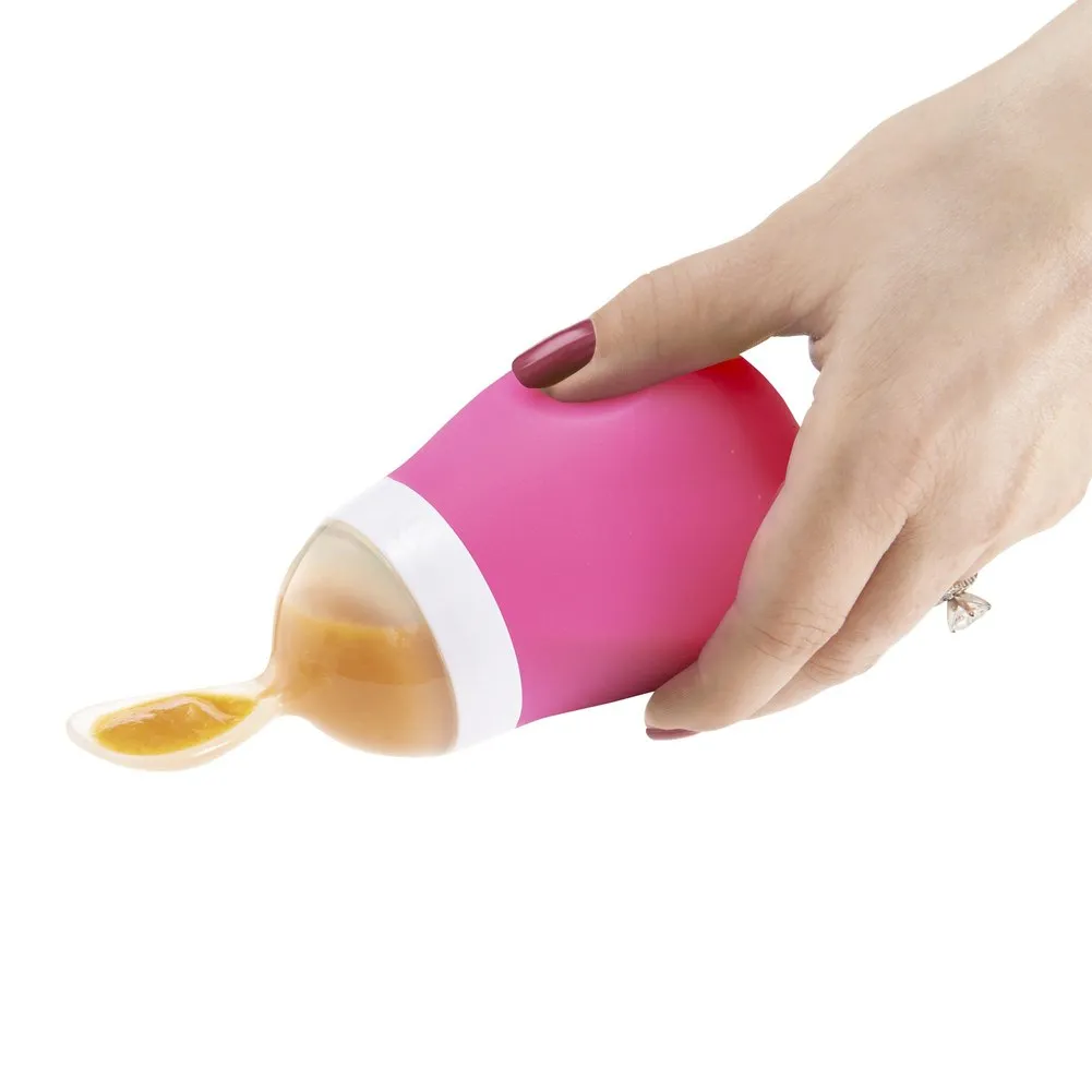 Munchkin Squeeze Feeding Spoon - Pink (5oz)