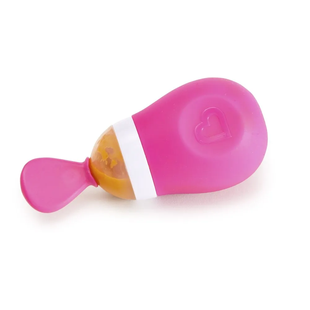 Munchkin Squeeze Feeding Spoon - Pink (5oz)