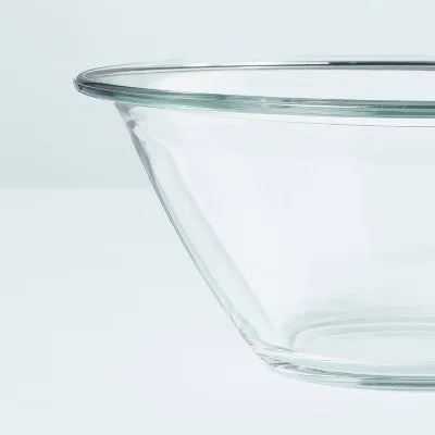 New - 4pc Glass Mixing Bowl Set Clear - Hearth & Hand with Magnolia