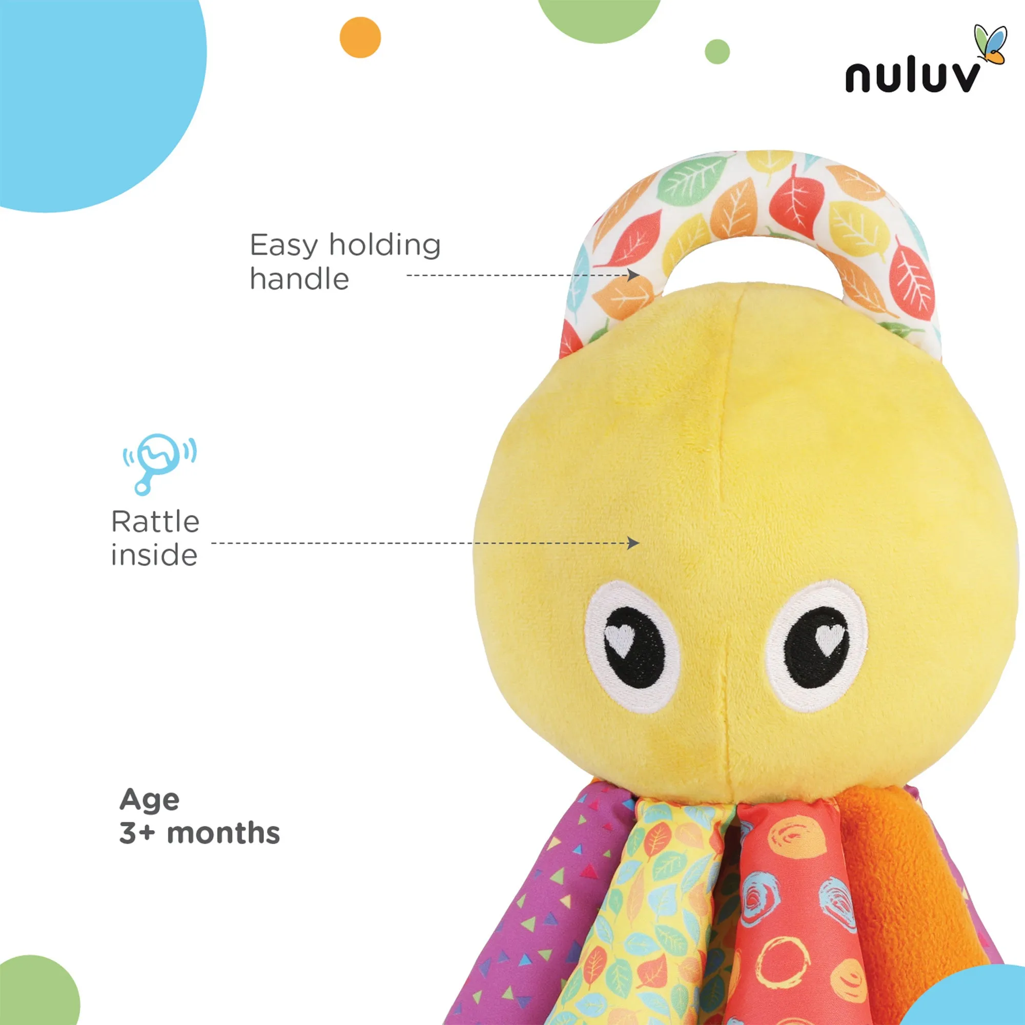 Nuluv Activity Octopus 3  Months Multicolor