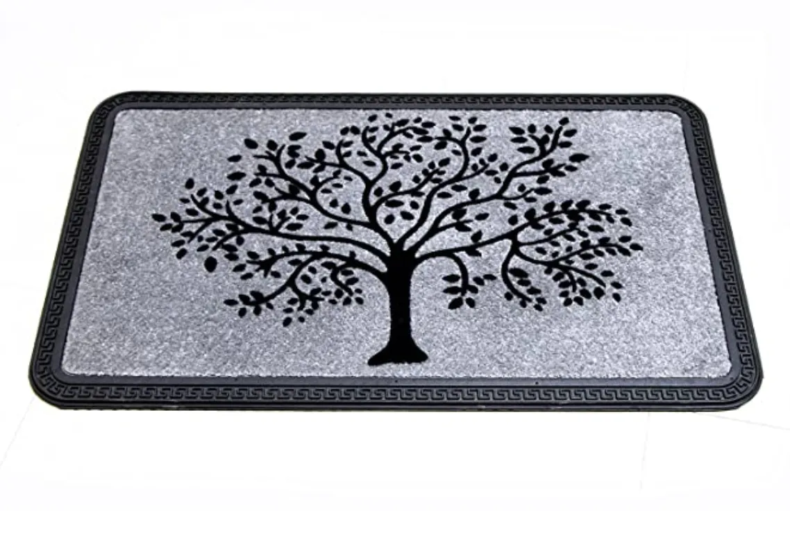 OnlyMat Tree Design QuickDry Bathroom Door Mat