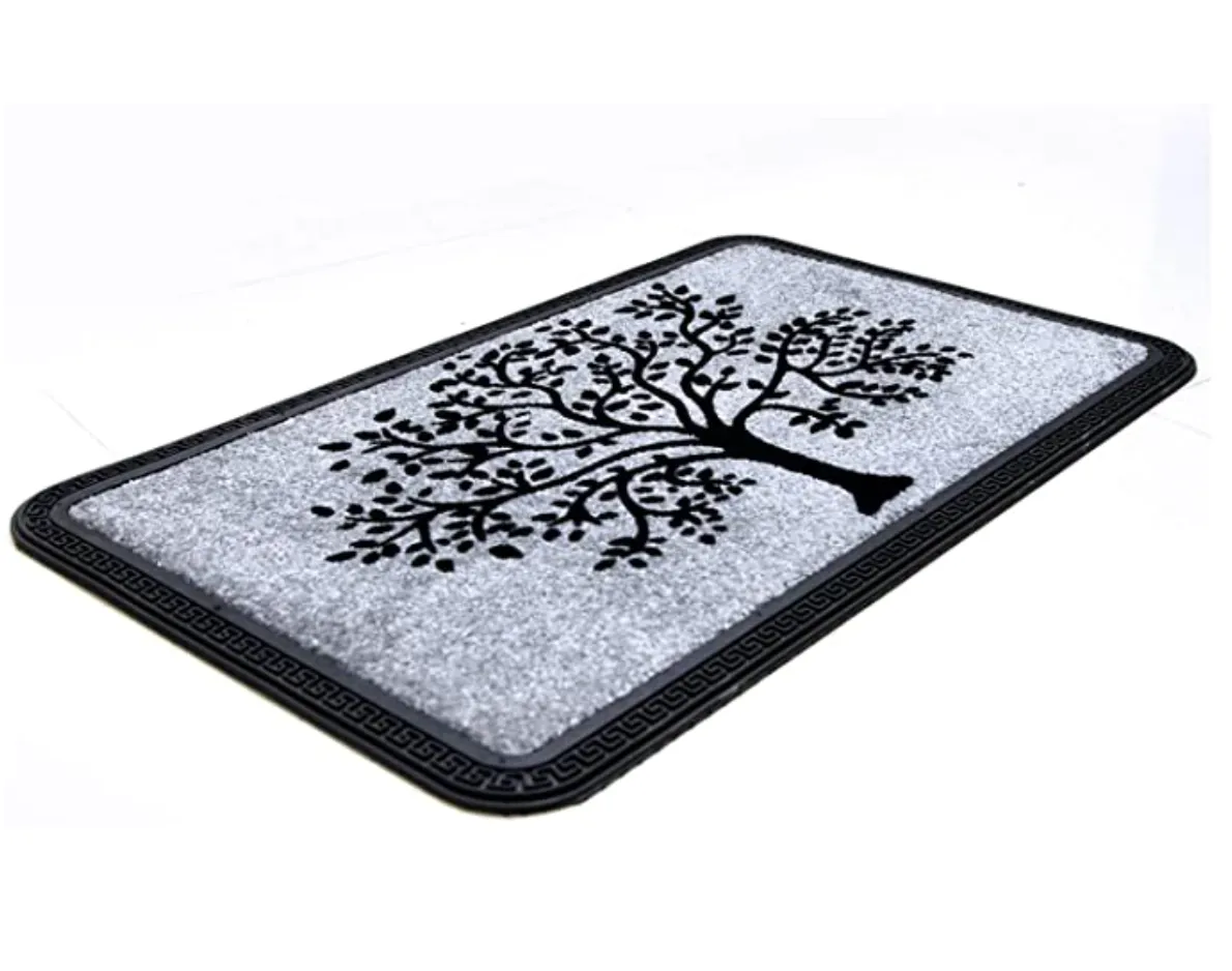 OnlyMat Tree Design QuickDry Bathroom Door Mat