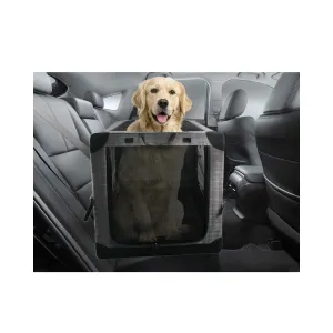 Pet Travel Crate - Collapsible  X-Large Dog Cat Soft Foldable Portable Car Carrier