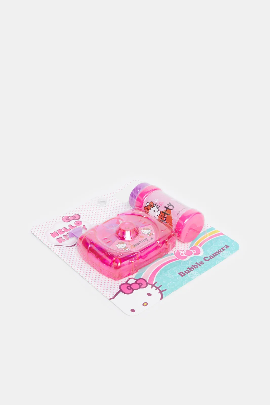 Pink Hello Kitty Print Bubble Camera