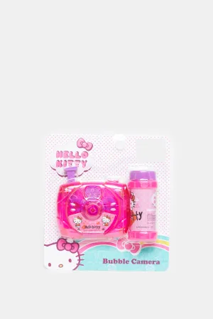 Pink Hello Kitty Print Bubble Camera