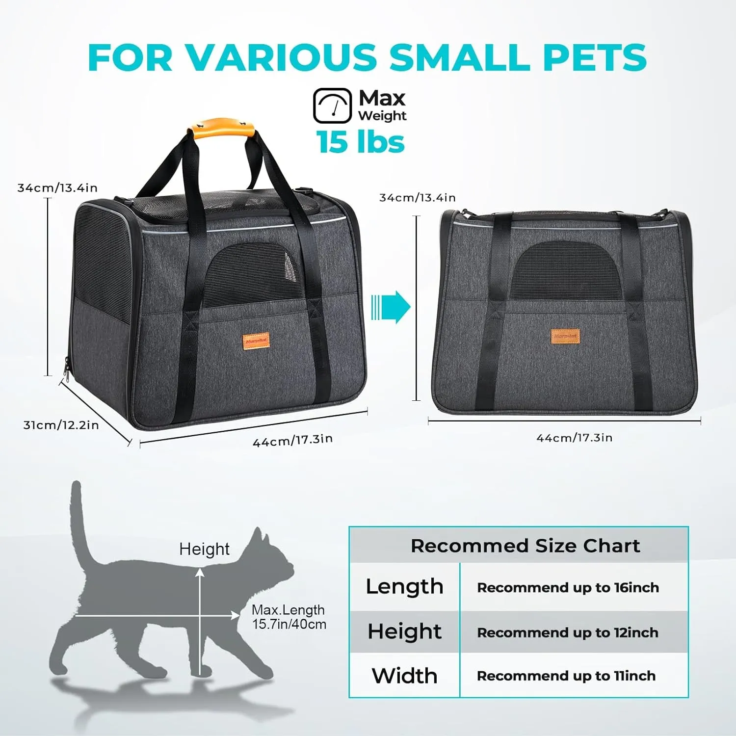 Portable Cat Carrier - Soft Sided