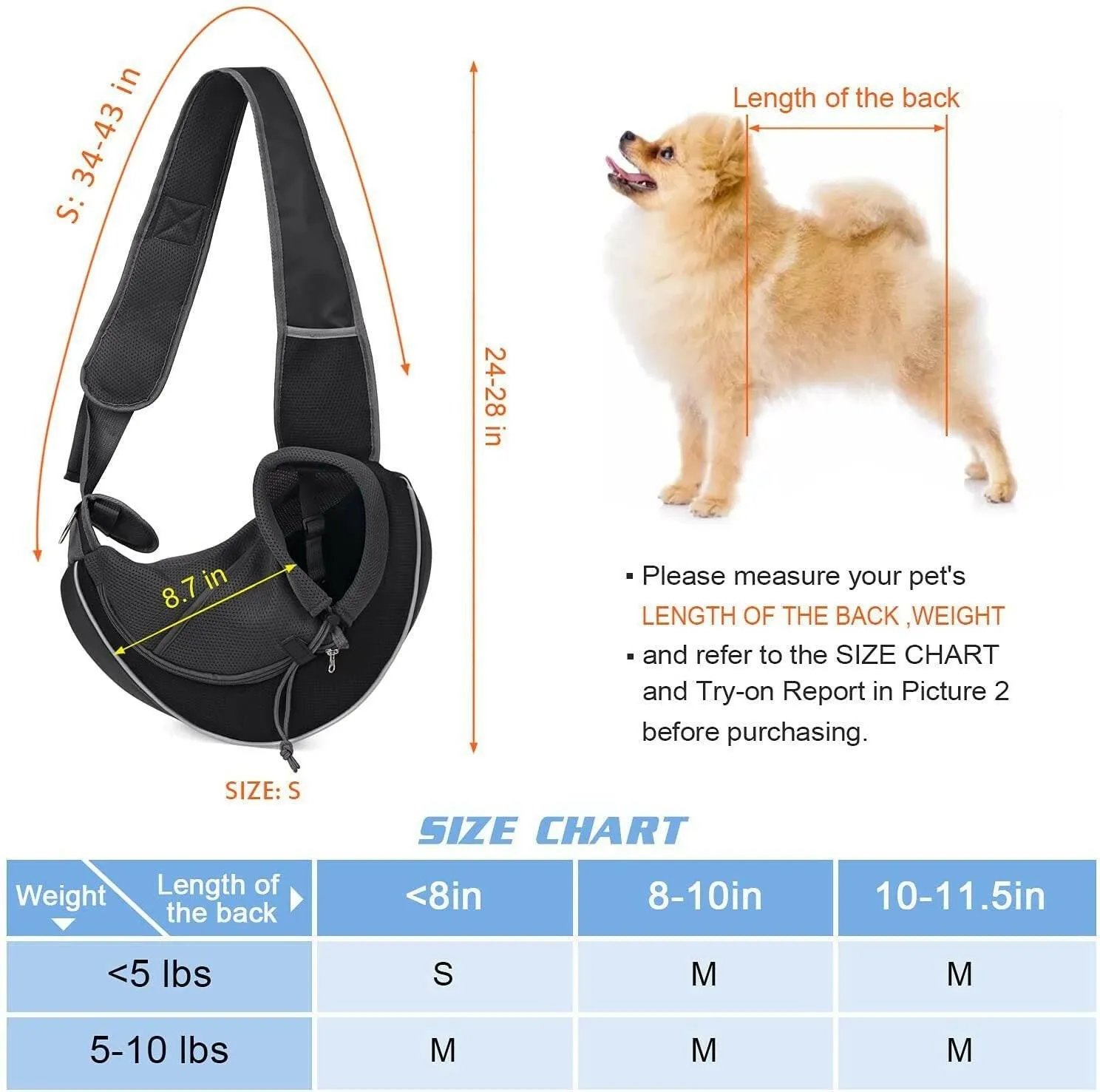 Portable Outdoor Pet Crossbody Bag