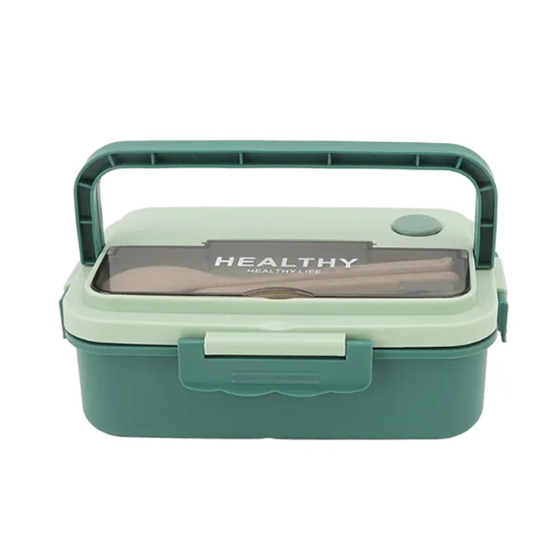 Portable Partitioned Lunch Box With Soup Cuphy-147