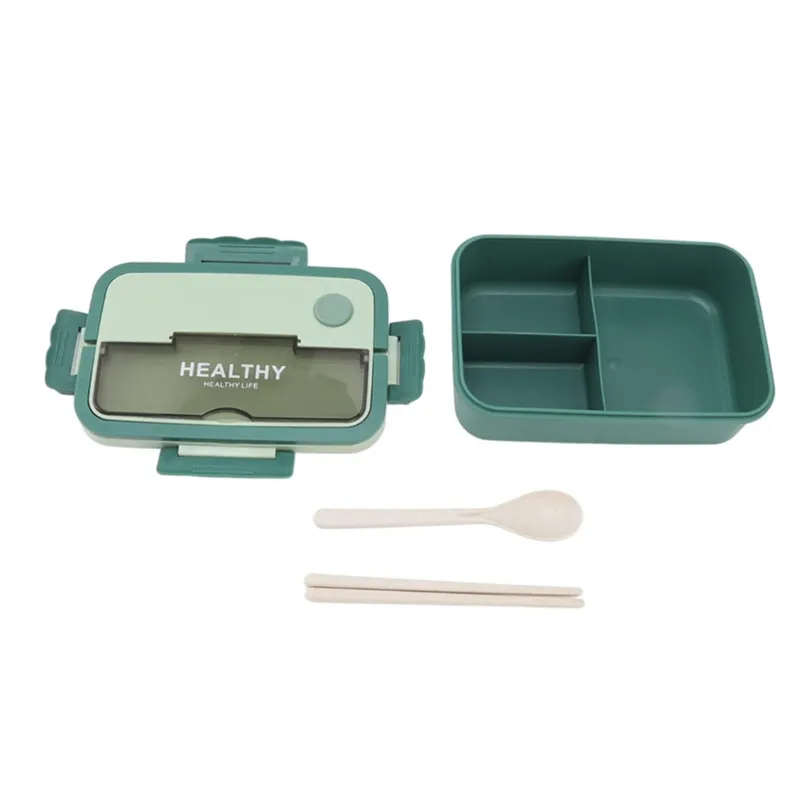 Portable Partitioned Lunch Box With Soup Cuphy-147