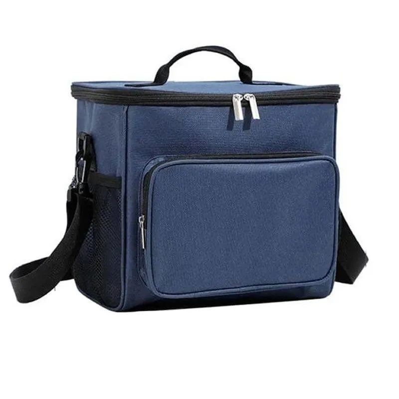 Portable Unisex Double Insulated Lunch Bag -ZR1 BLUE