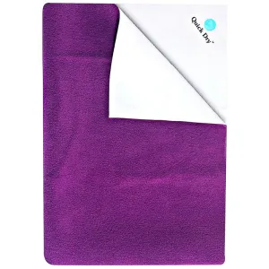 Quick Dry Baby Mat Bed Protector Waterproof Sheet Plum, Double Bed