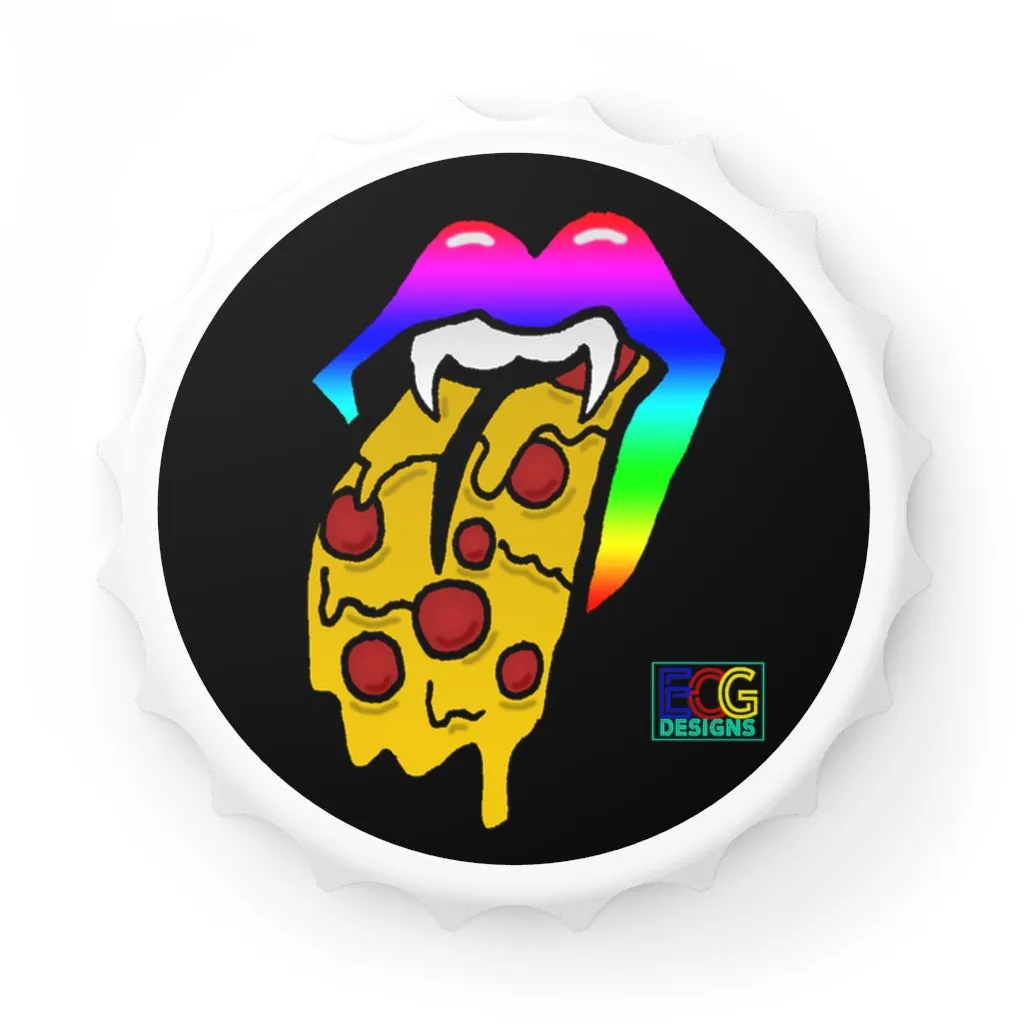 Rainbow Pizza Tongue Bottle Opener