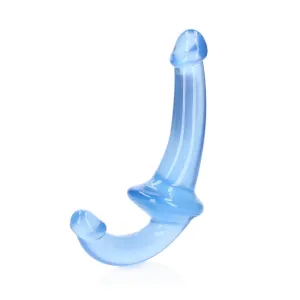 Realrock Crystal Clear Strapless Strap-On 6&#39;&#39; Blue