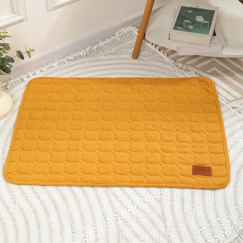 Reusable Cotton-EVA Pet Waffle Mat for All Seasons