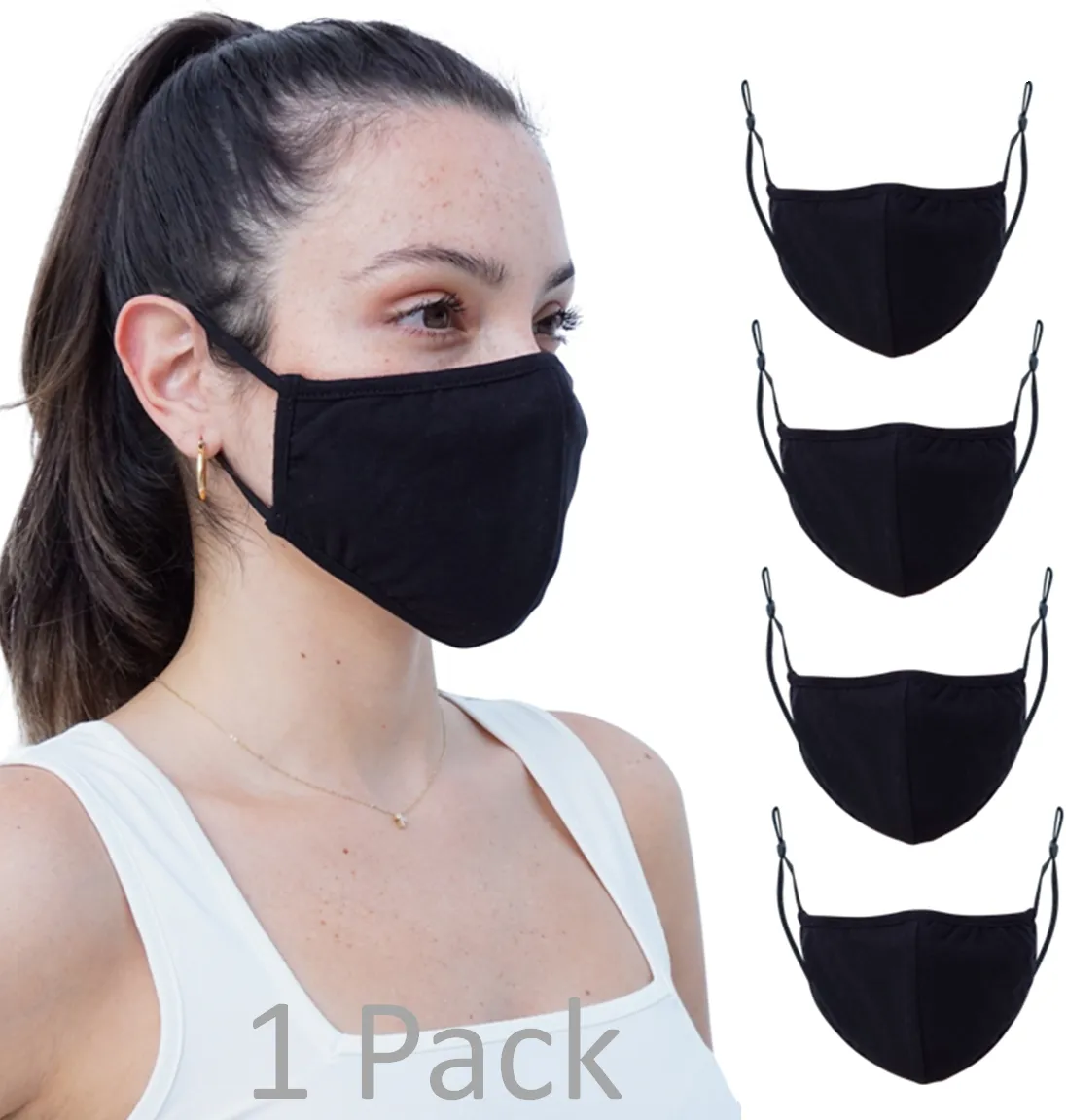 Reusable Protective Fabric Face Mask Anti Dust Washable and Breathable Outdoor Protective Mask - Made in USA