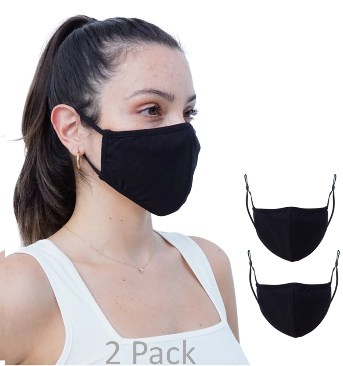 Reusable Protective Fabric Face Mask Anti Dust Washable and Breathable Outdoor Protective Mask - Made in USA