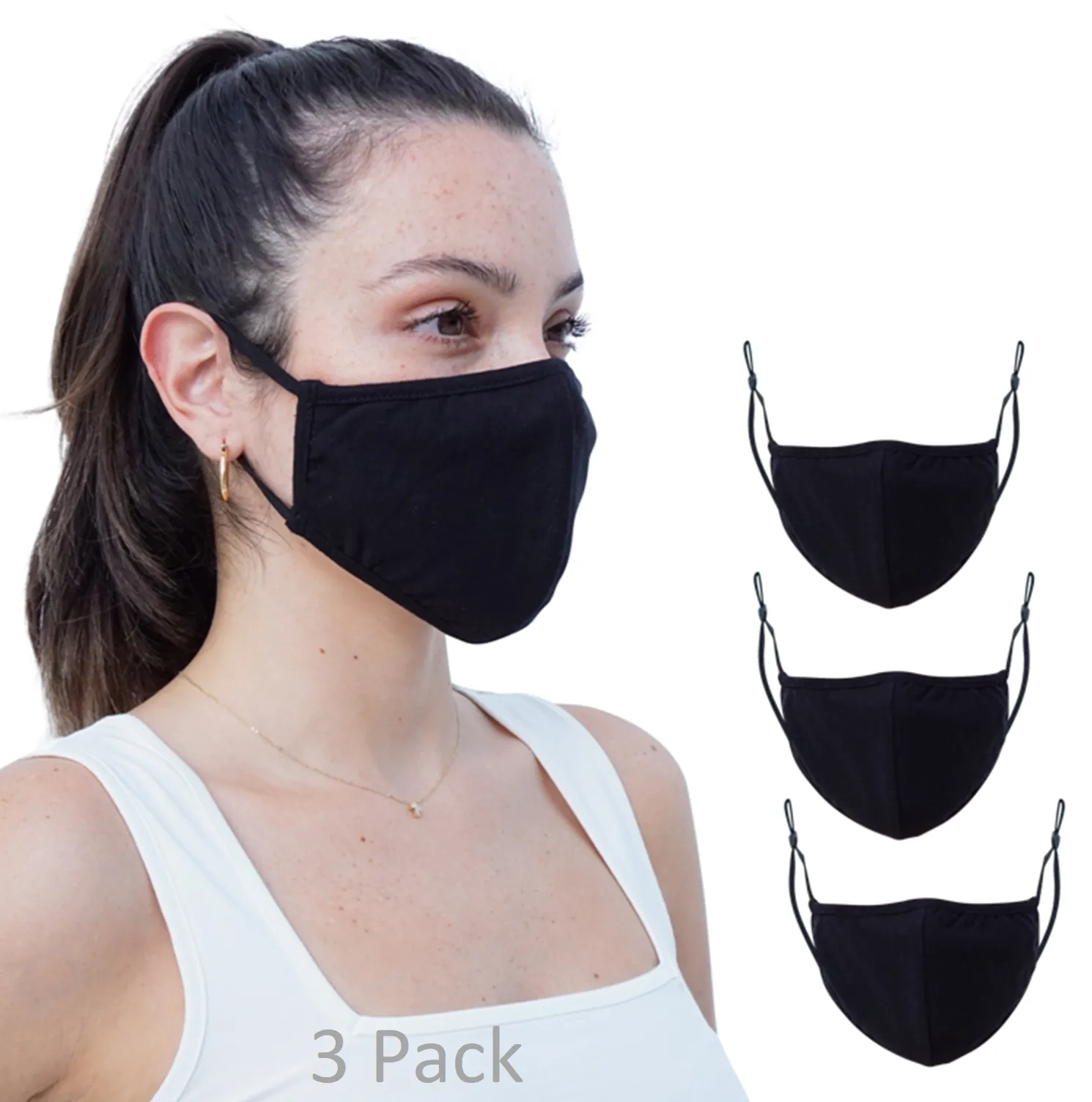 Reusable Protective Fabric Face Mask Anti Dust Washable and Breathable Outdoor Protective Mask - Made in USA