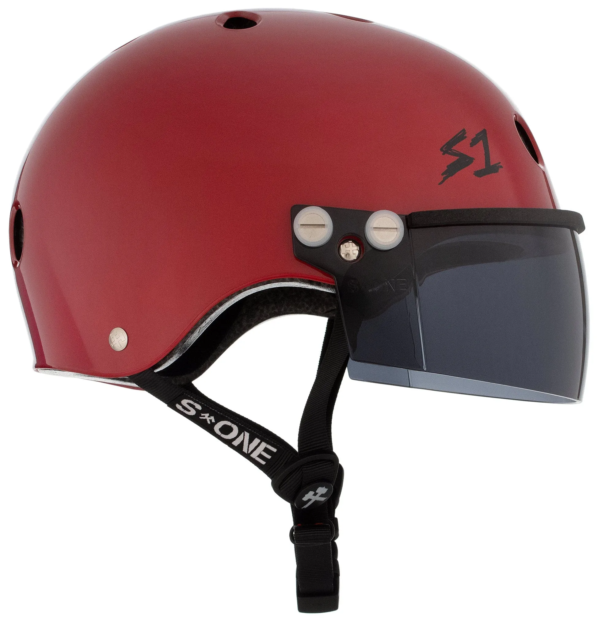 S1 Lifer Visor Gen 2 Helmet - Blood Red Matte