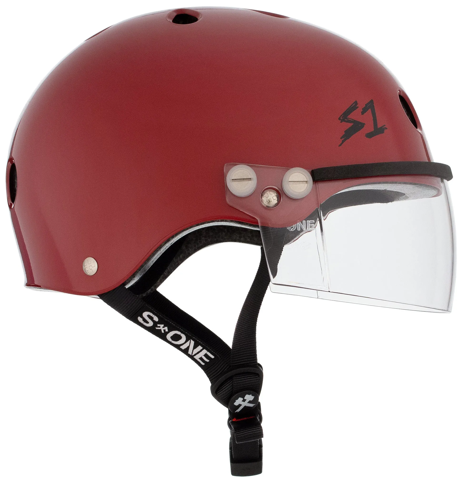 S1 Lifer Visor Gen 2 Helmet - Blood Red Matte