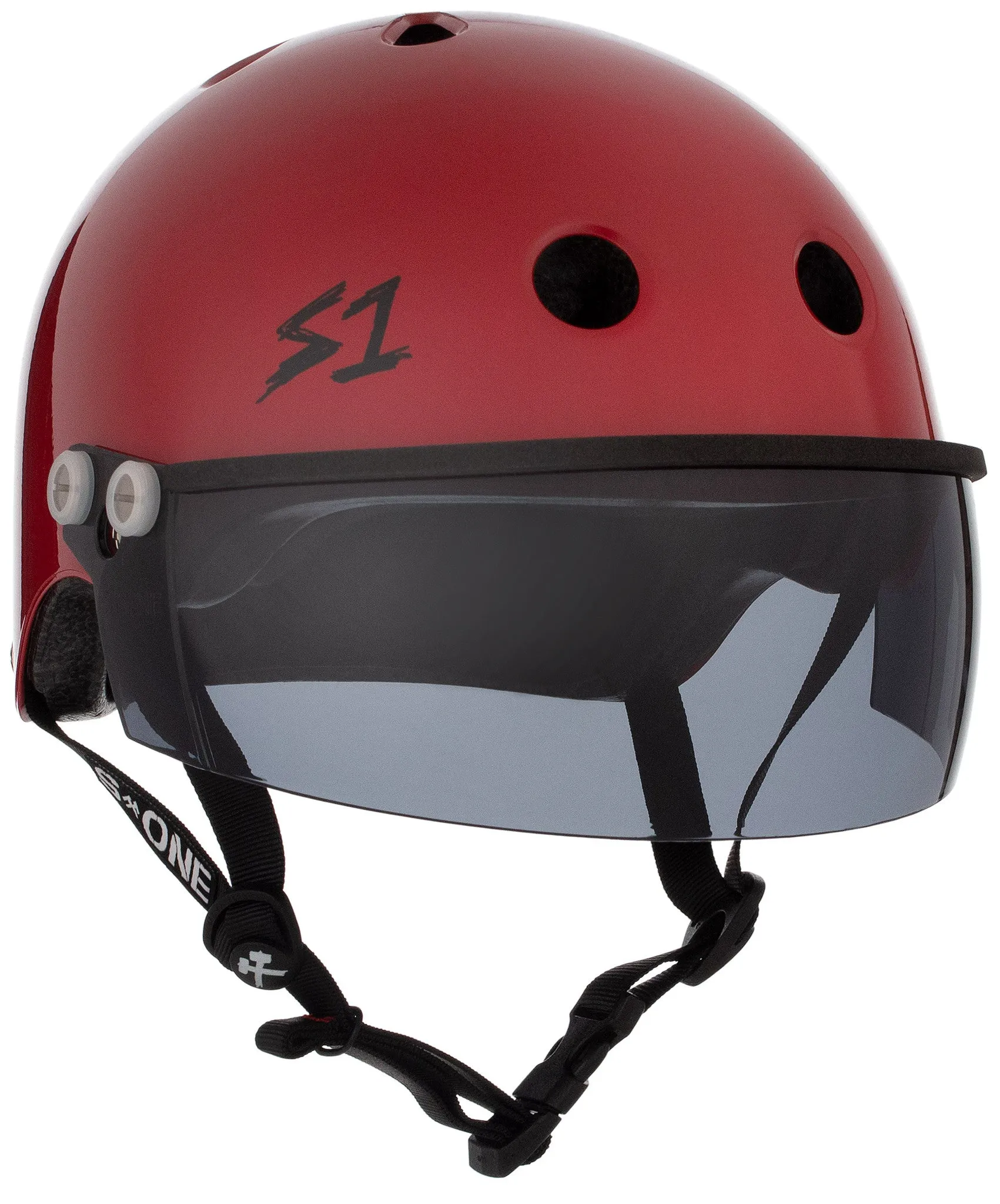 S1 Lifer Visor Gen 2 Helmet - Blood Red Matte