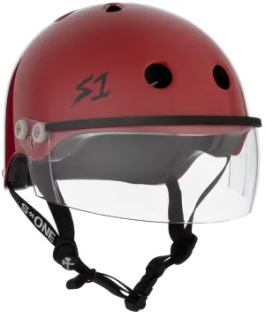 S1 Lifer Visor Gen 2 Helmet - Blood Red Matte