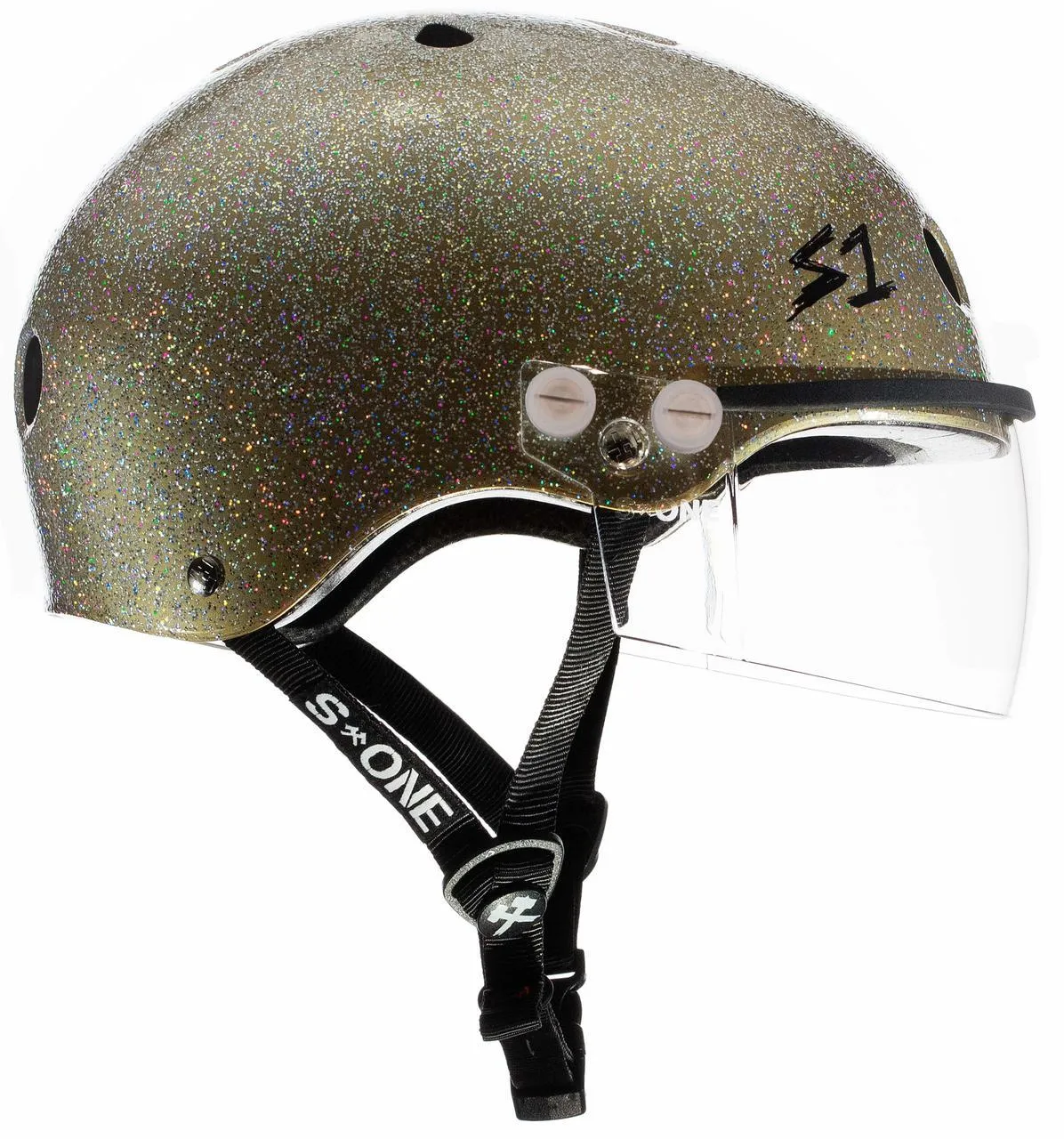 S1 Lifer Visor Gen 2 Helmet - Gold Gloss Glitter