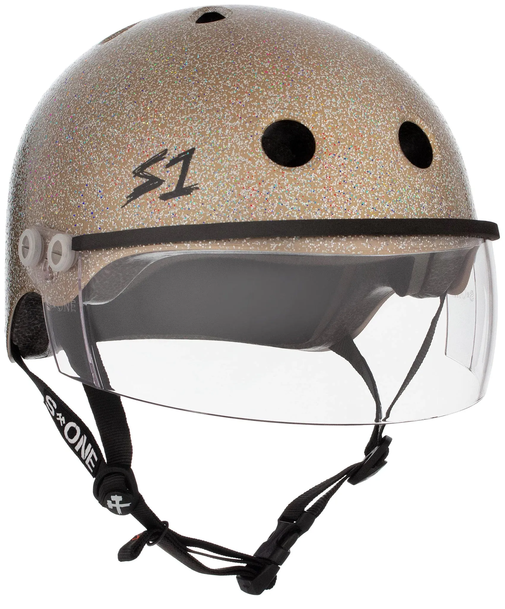 S1 Lifer Visor Gen 2 Helmet - Gold Gloss Glitter