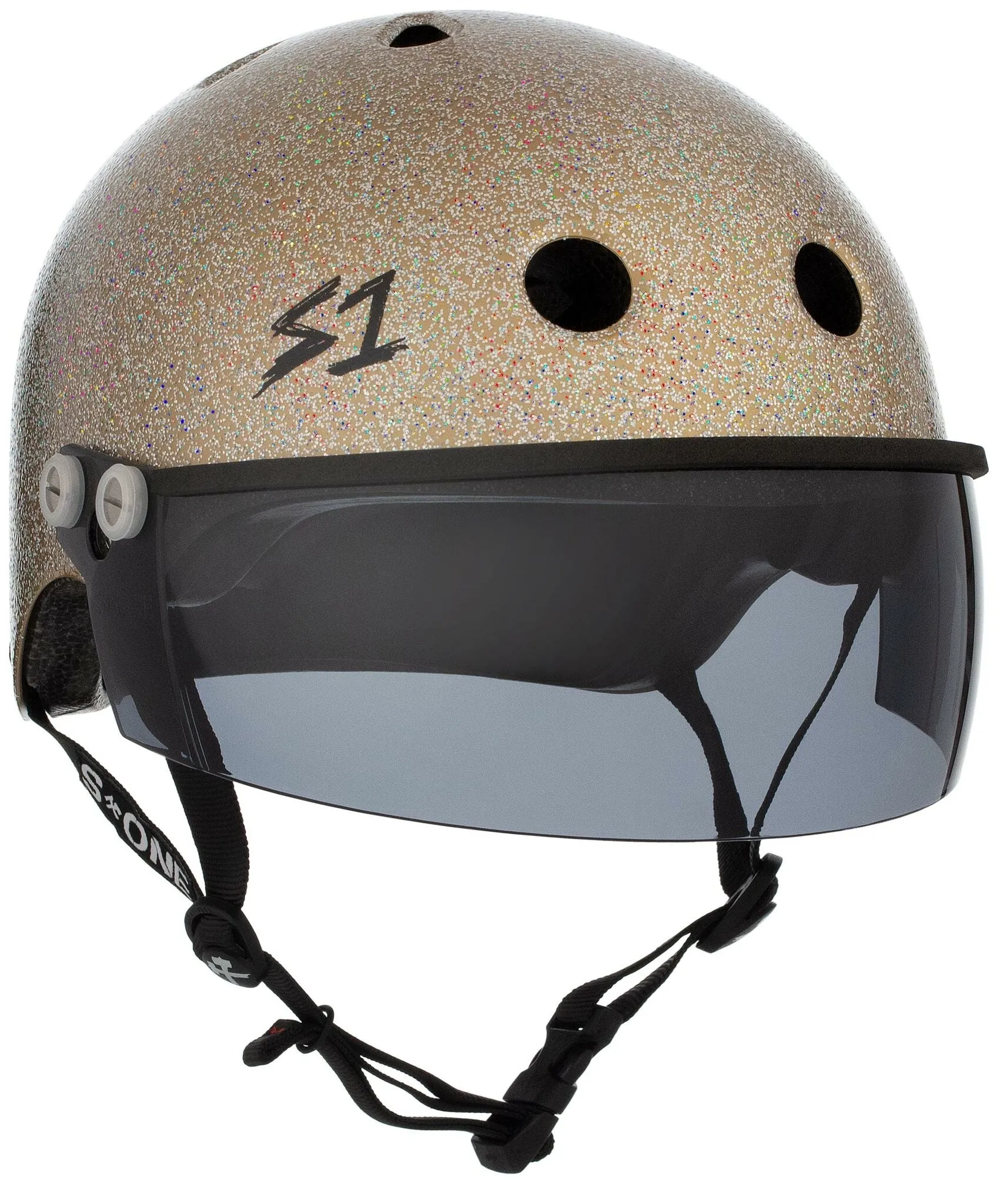 S1 Lifer Visor Gen 2 Helmet - Gold Gloss Glitter