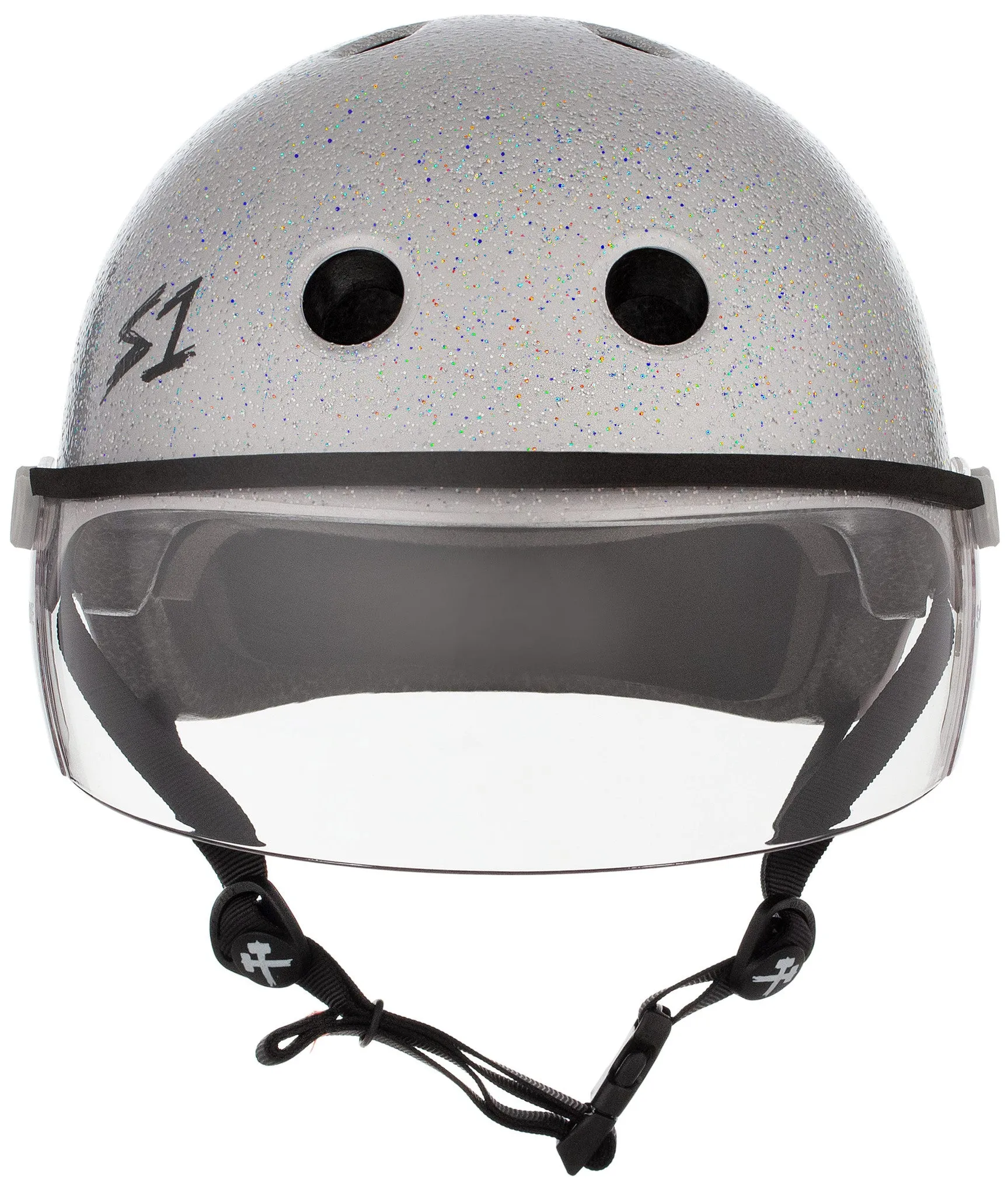 S1 Lifer Visor Gen 2 Helmet - Silver Gloss Glitter