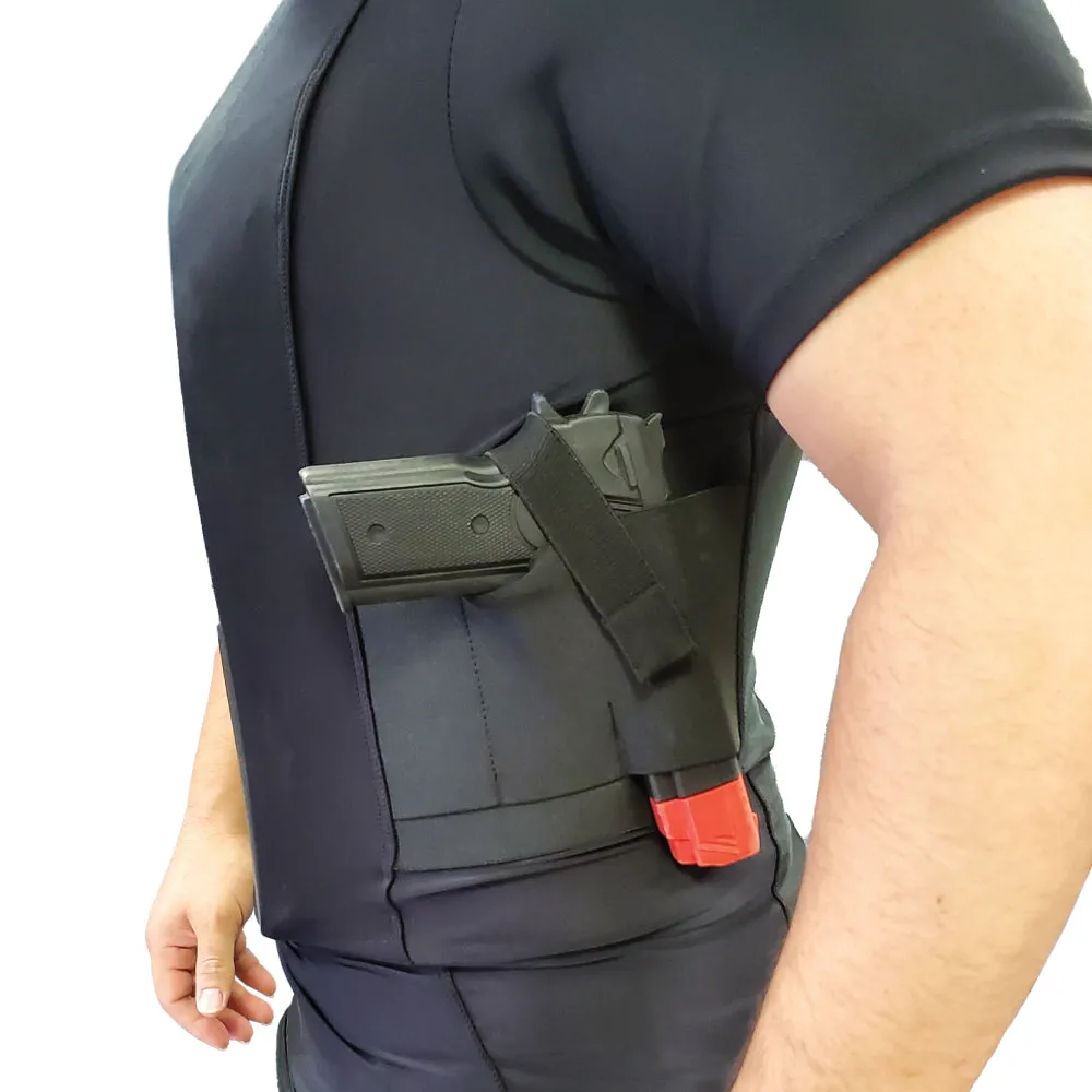 Safe-T-Shirt (Ballistic Plate Carrier w/Holster)