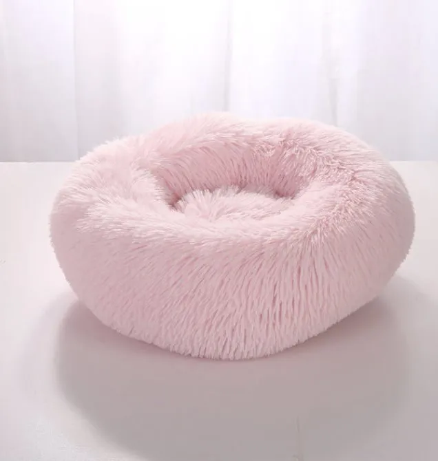 Soft and Fluffy Plush Calming Pet Bed