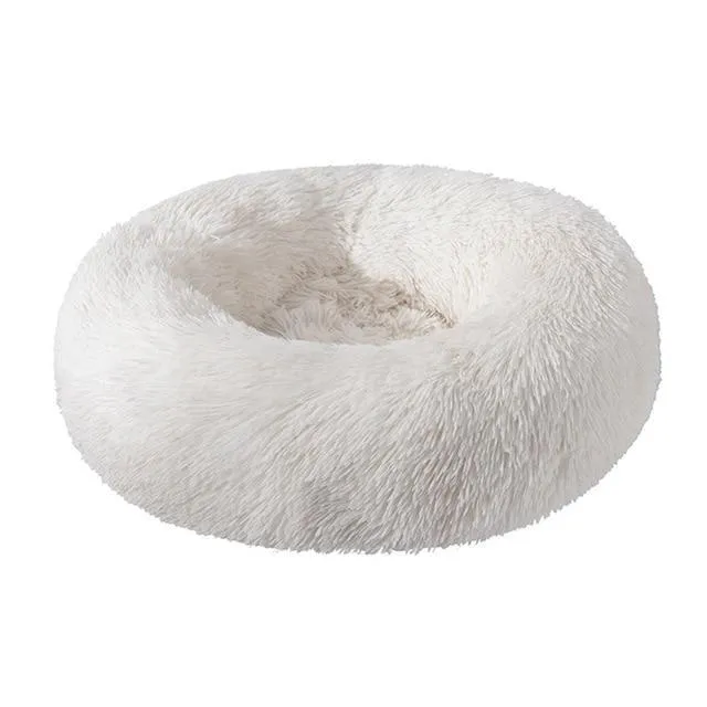 Soft and Fluffy Plush Calming Pet Bed