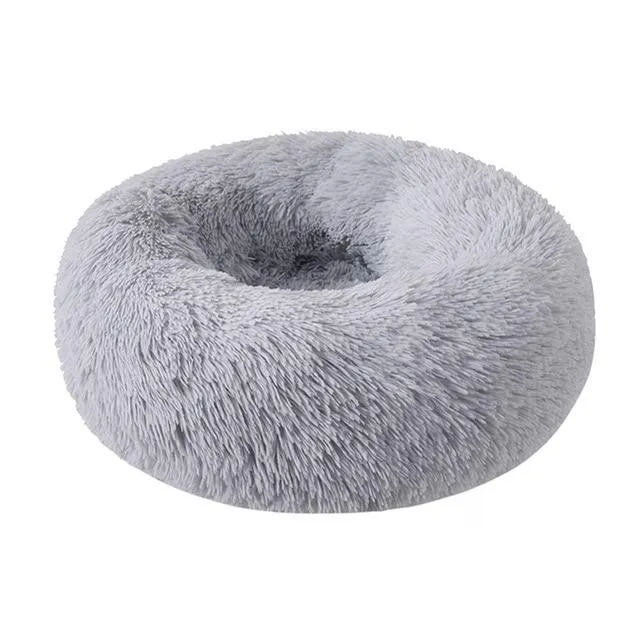 Soft and Fluffy Plush Calming Pet Bed