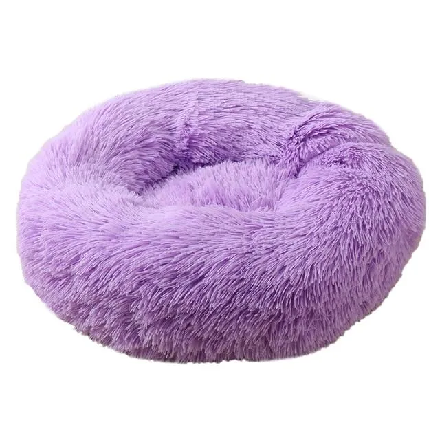 Soft and Fluffy Plush Calming Pet Bed