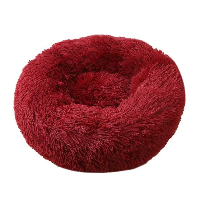 Soft and Fluffy Plush Calming Pet Bed