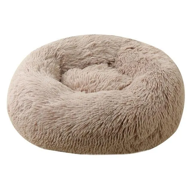 Soft and Fluffy Plush Calming Pet Bed