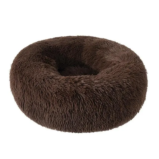 Soft and Fluffy Plush Calming Pet Bed