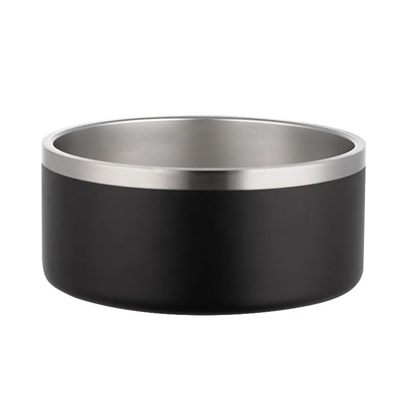 Stainless Steel Round Double Layer Dog Bowl