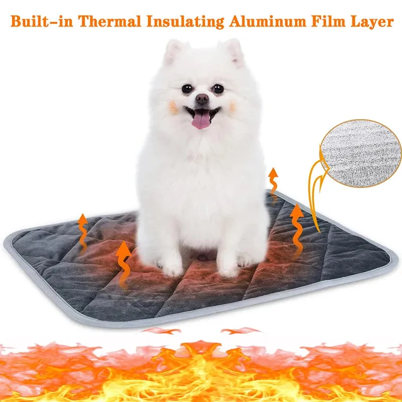 Thermal Pet Mat for Small and Medium Pets - Anti-Slip, Breathable & Washable