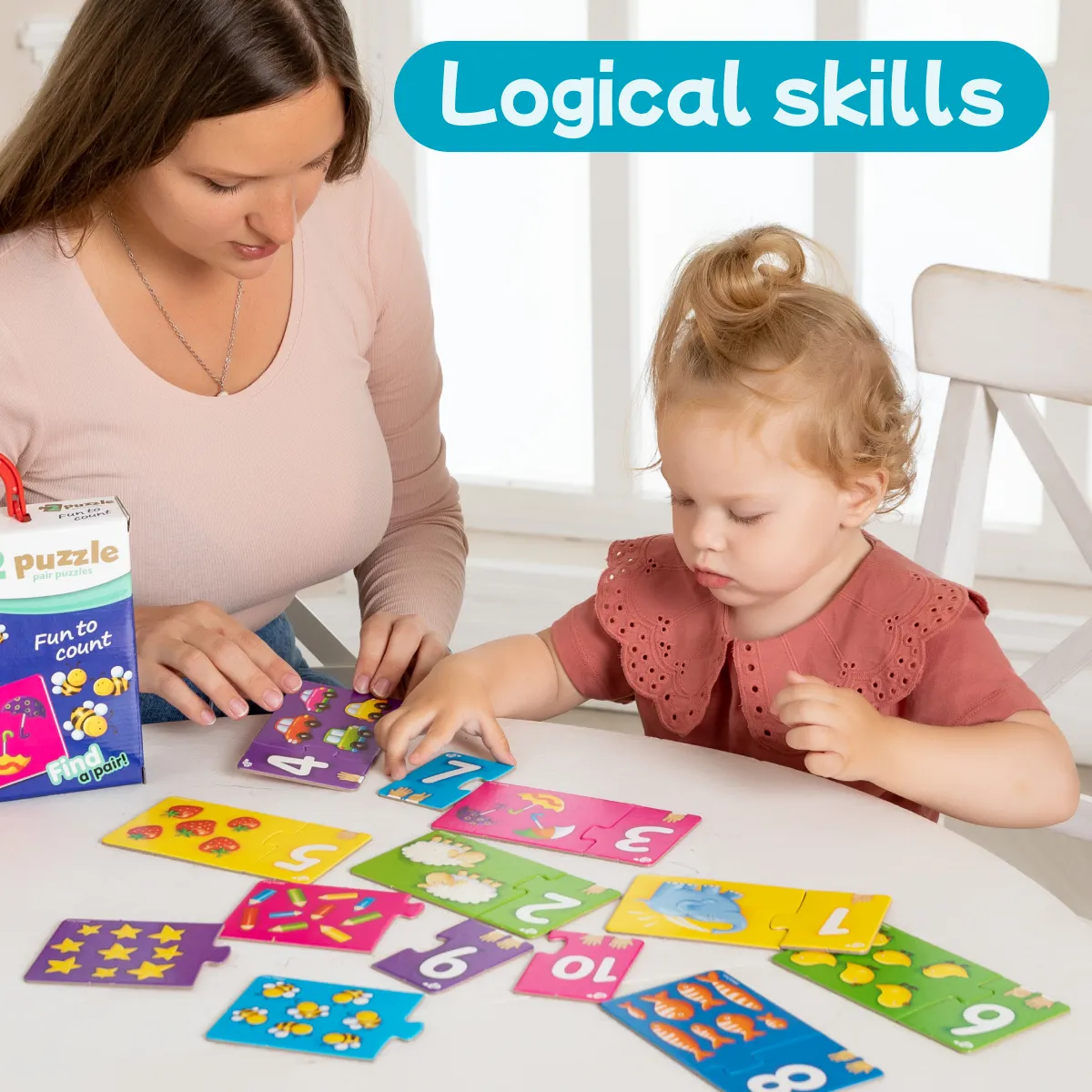 Toddler Jigsaw Puzzles - Educational game Puzzle Pairs: Learn to count