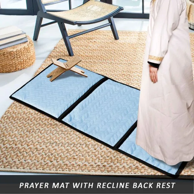 Ultrasonic Quilted Foldable Rest Back Take Prayer Mat/Jaye Namaz