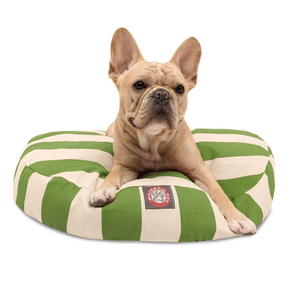 Vertical Stripe Round Dog Bed