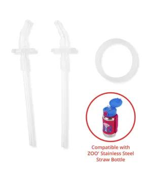 ZOO® Stainless Steel Straw Bottle Extra Straws - 2-Pack